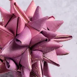 Supernova Folded Ball Ornament - Pink