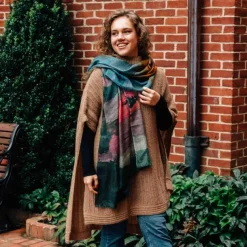 Suryast Striped Wool Scarf