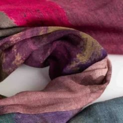 Suryast Striped Wool Scarf
