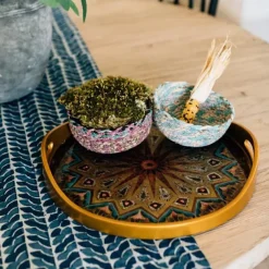 Swirling Sari Basket