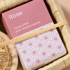 Taaja Lavender and Rose Soap/Body Scrubber Set
