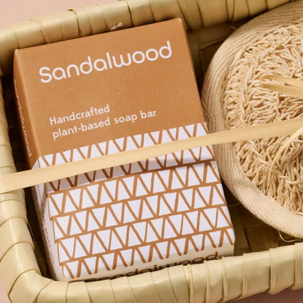 Taaja Sandalwood and Aloe Soap/Body Scrubber Set