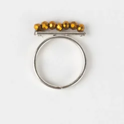 Taakat Gold Bar Silver Ring