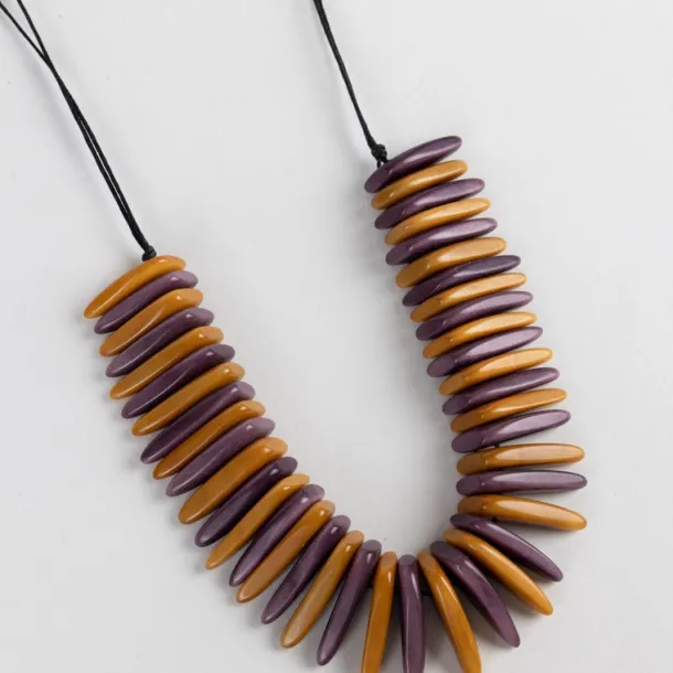 Tagua Slice Bib Necklace