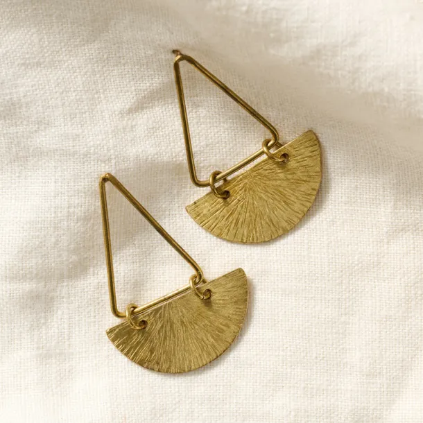 Tana Brass Post Earrings