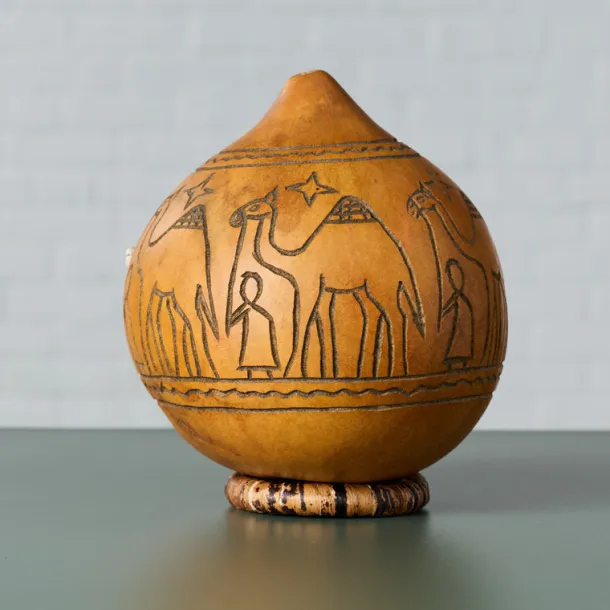 Tana Carved Gourd Nativity