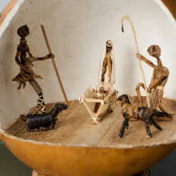 Tana Carved Gourd Nativity