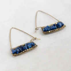 Teja Lapis Drop Earrings