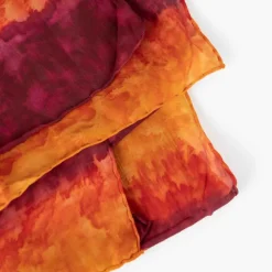 Tie-Dye Sunset Silk Scarf