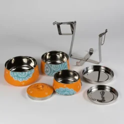 3 Tier Steel Tiffin To Go Container