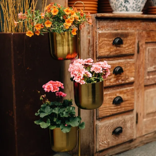 Tiered Brass Plant Stand