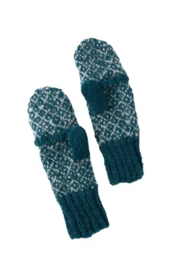 Toasty Teal Convertible Mittens