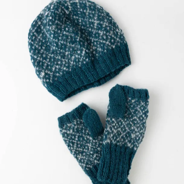 Toasty Teal Knit Hat