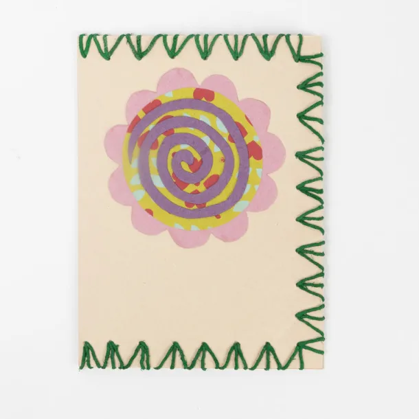 Transa Recycled Sari Flower Card