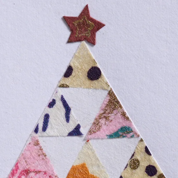 Tree of Triangles Christmas Card