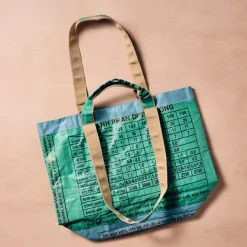 Trei Recycled Feed Bag Lined Tote