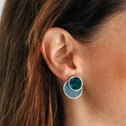 Triple Convertible Capiz Earrings