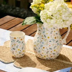 Tula Floral Ceramic Pitcher