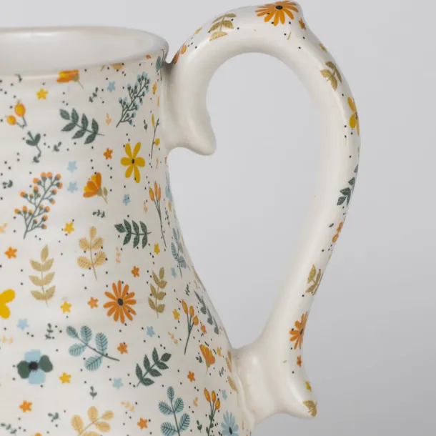 Tula Floral Ceramic Pitcher