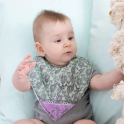 Upcycled Sari Baby Bibs