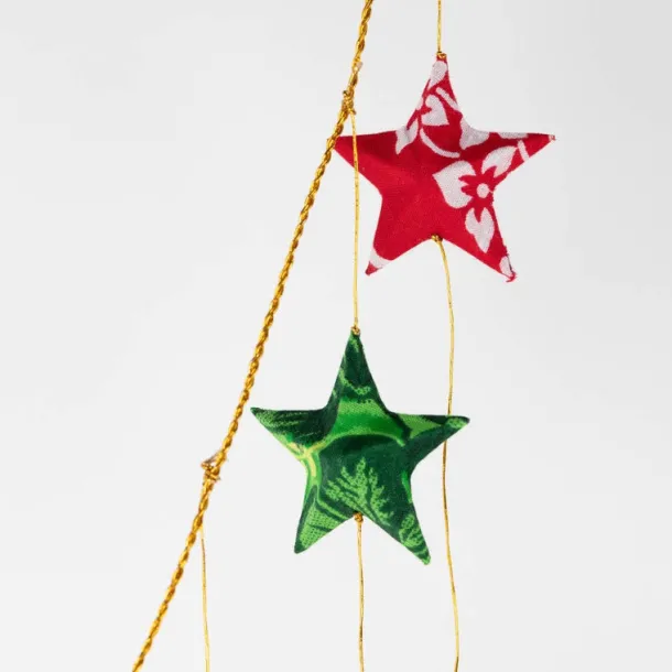 Upcycled Sari Star Valance