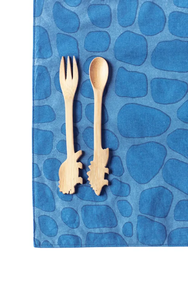 VELOCIRAPTOR PLACEMAT, blue