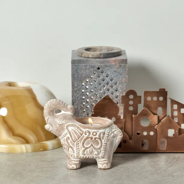 Village Lights Iron Candleholder