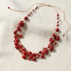 Vyna Multistrand Seed Necklace