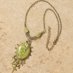 Waca Serpentine Stone Necklace