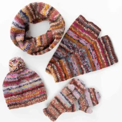 Warm Stripe Mittens