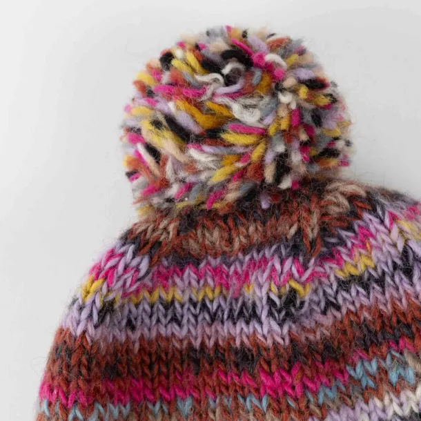 Warm Stripe Wool Hat