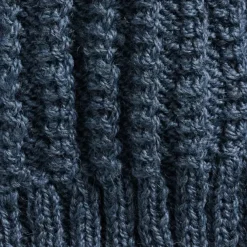 Winter Sky Ribbed Wool Hat