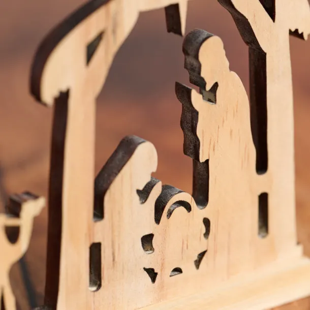 Wisemen Pine Wood Nativity