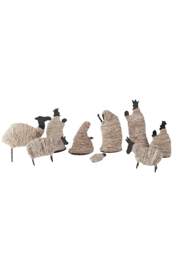 Wrapped Wool Nativity