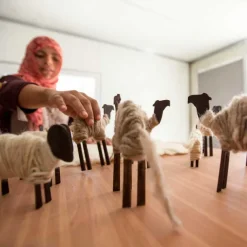 Wrapped Wool Nativity