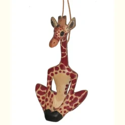 Yoga Giraffe Ornament