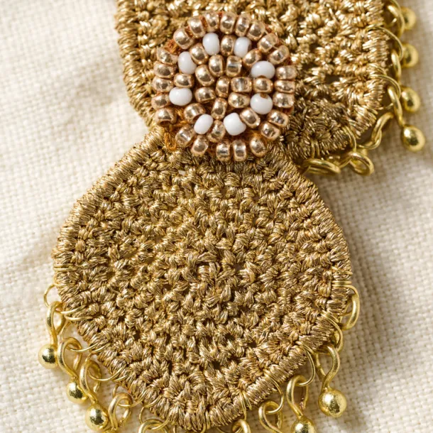 Zari Thread Post Earrings